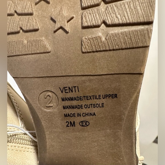 Pop Girls Bone Venti Block Heel Lace Up Boots NWT Various Sizes - Picture 4 of 9